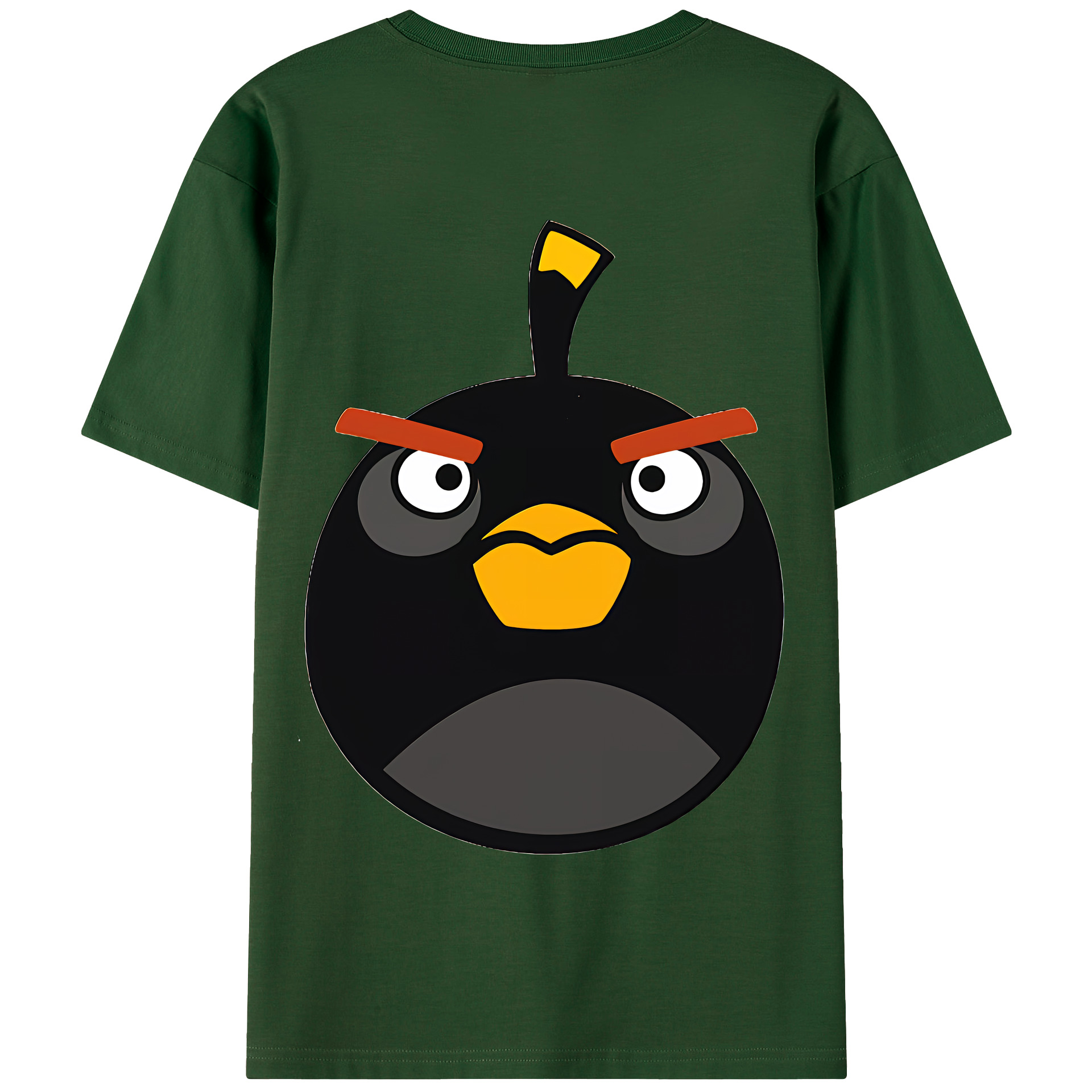 （画像用） Angry Birds アングリーバード 綿100％半袖Tシャツ（背面プリント）